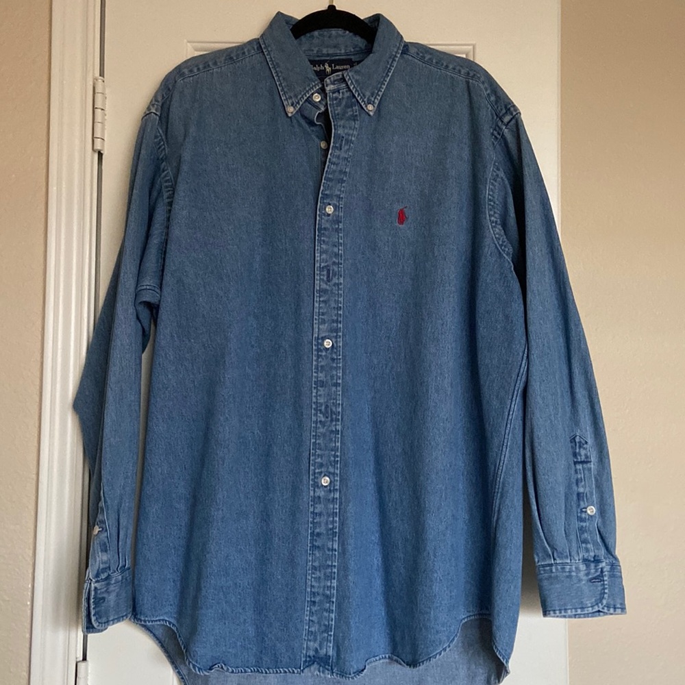 Ralph Lauren Size Large Denim Shirt